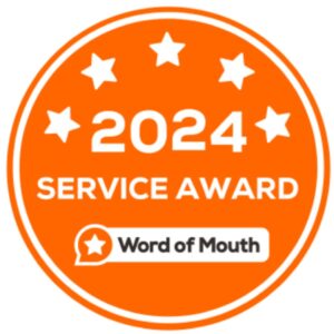 A 2024 service award received for remedial massage Ferntree Gully.